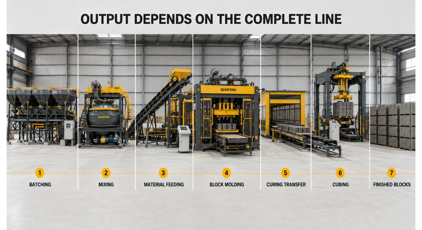 Automatic Concrete Block Making Machine
