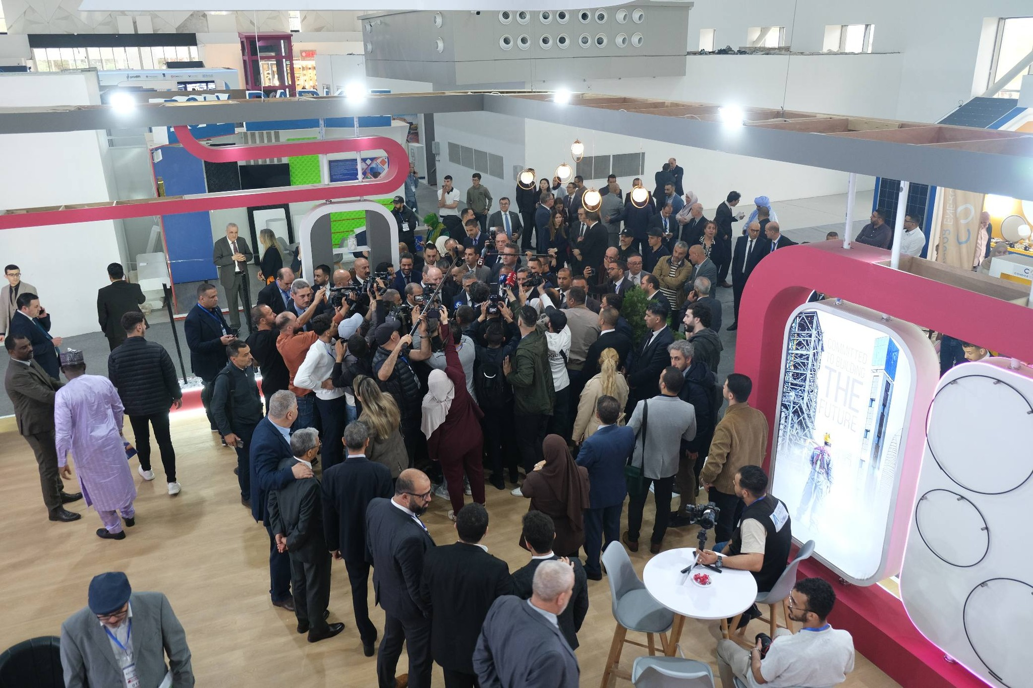 Qunfeng Machinery at Algeria Construction Expo Qunfeng Machinery booth at the Algeria International Construction Machinery Exhibition