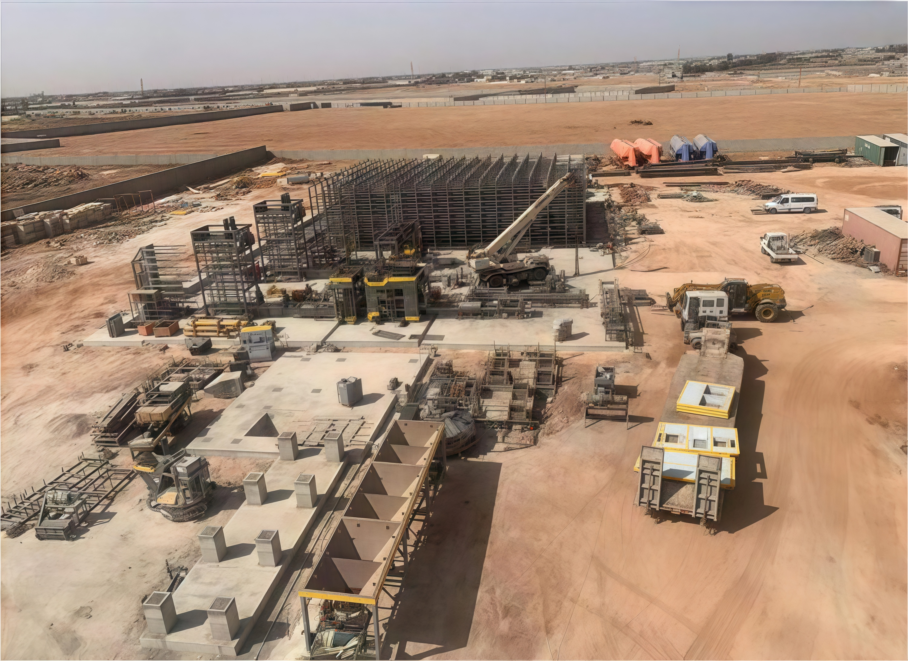Qunfeng Machinery QS2000—a large-scale, fully automated concrete product production line commissioned in Libya. Qunfeng Machinery QS2000—a large-scale, fully automated concrete product production line commissioned in Libya.