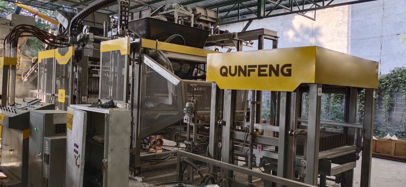 the QM1200 block machine of the ultra-thin and high-end brick production line in Thailand