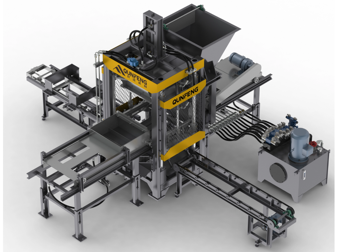 Hollow block making machine