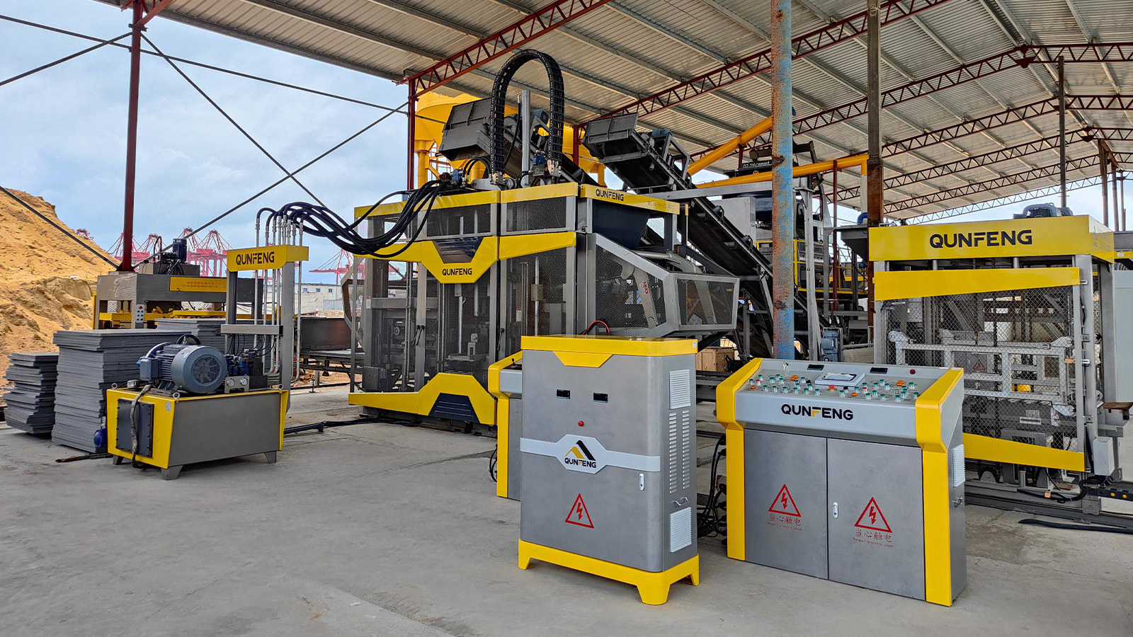 Fully Automatic Block Production Line 