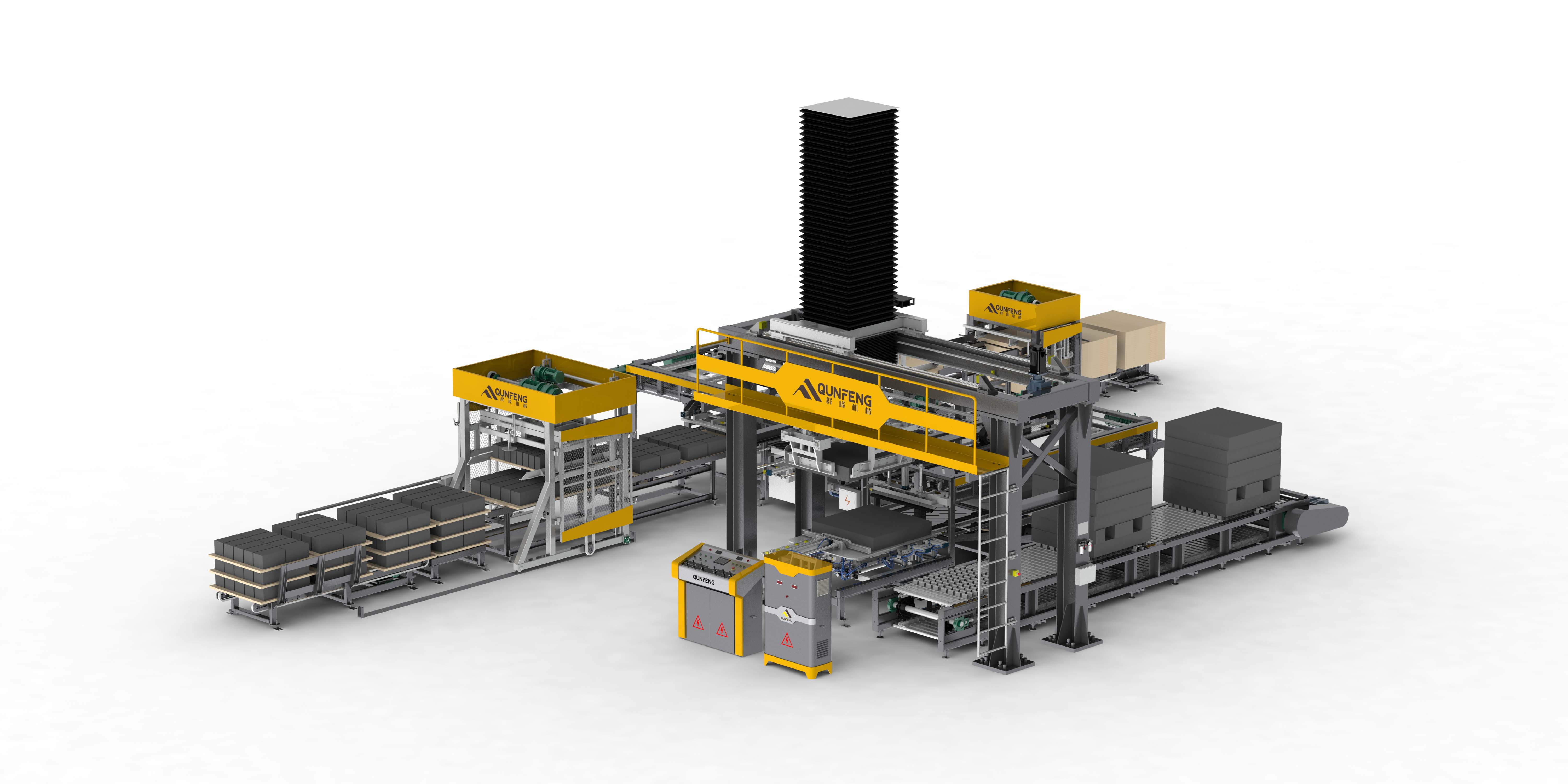 QMD1200G High Position Palletizing System for concrete blocks