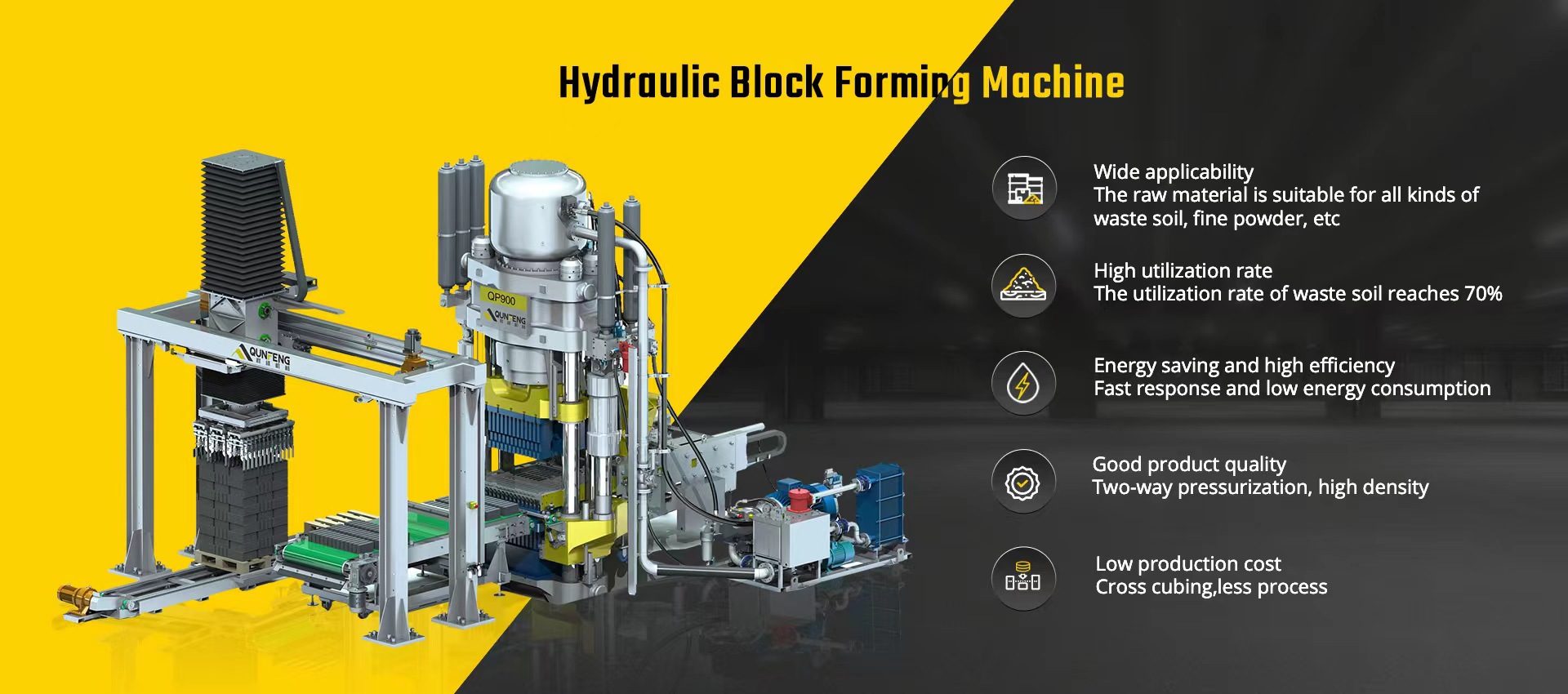hydraulic block forming machine