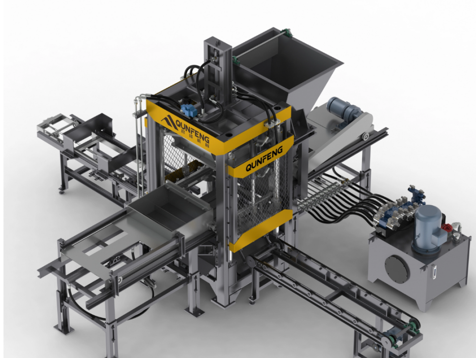 Hollow blocks machine