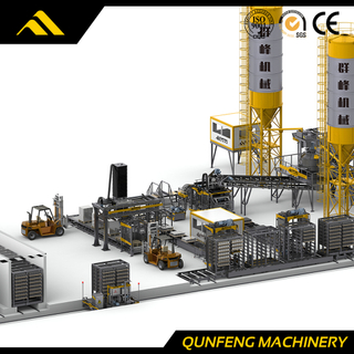 Fully Automatic Block Making Plant with Curing Rack in China
