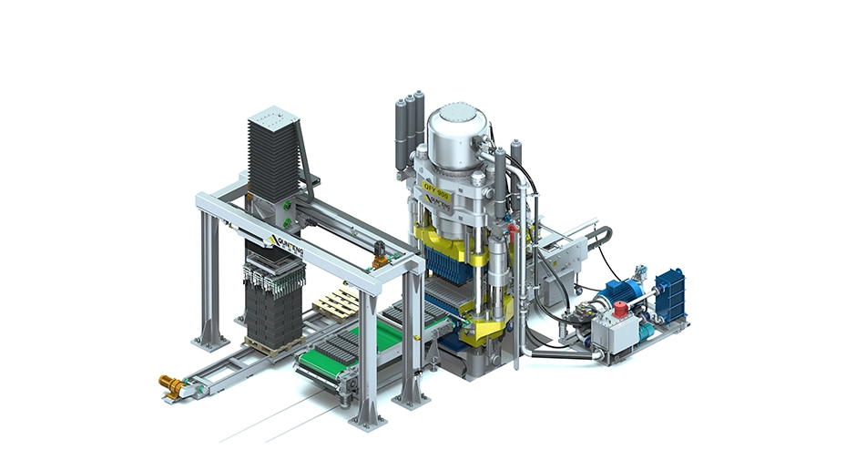 Concrete cement block machine