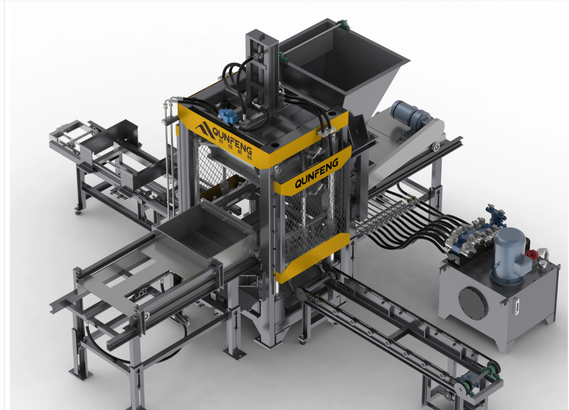 Hollow block making machine 