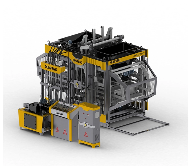 Concrete cement block making machine