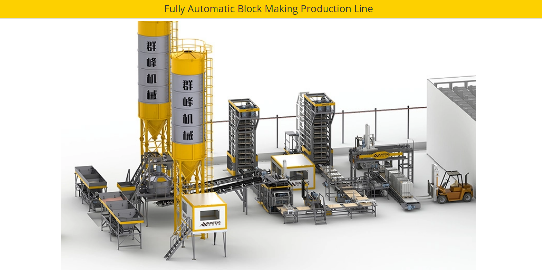 Concrete cement block making machine 