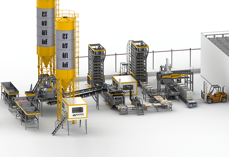 Fully Automatic Block Production Line
