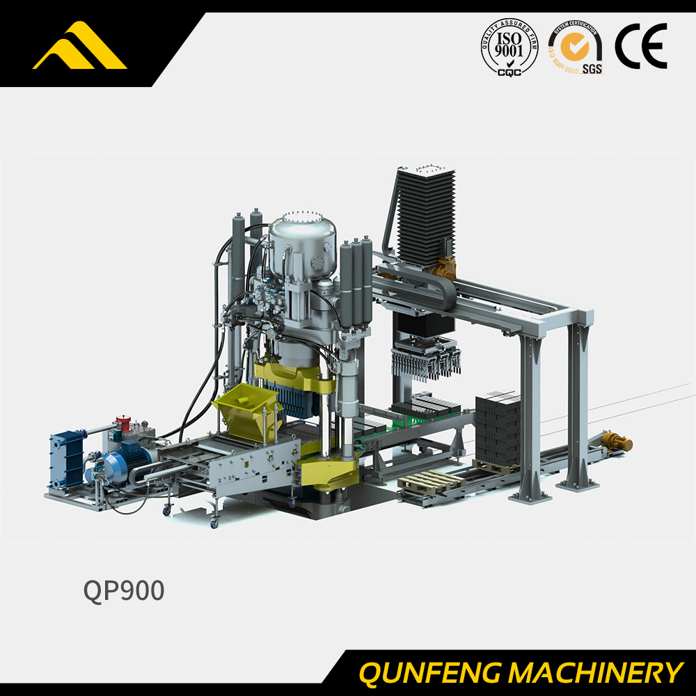 QP900 Fully-automatic Hydraulic Press Brick Machine