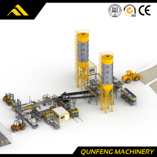 Fully-automatic Block Production Line with Stacker