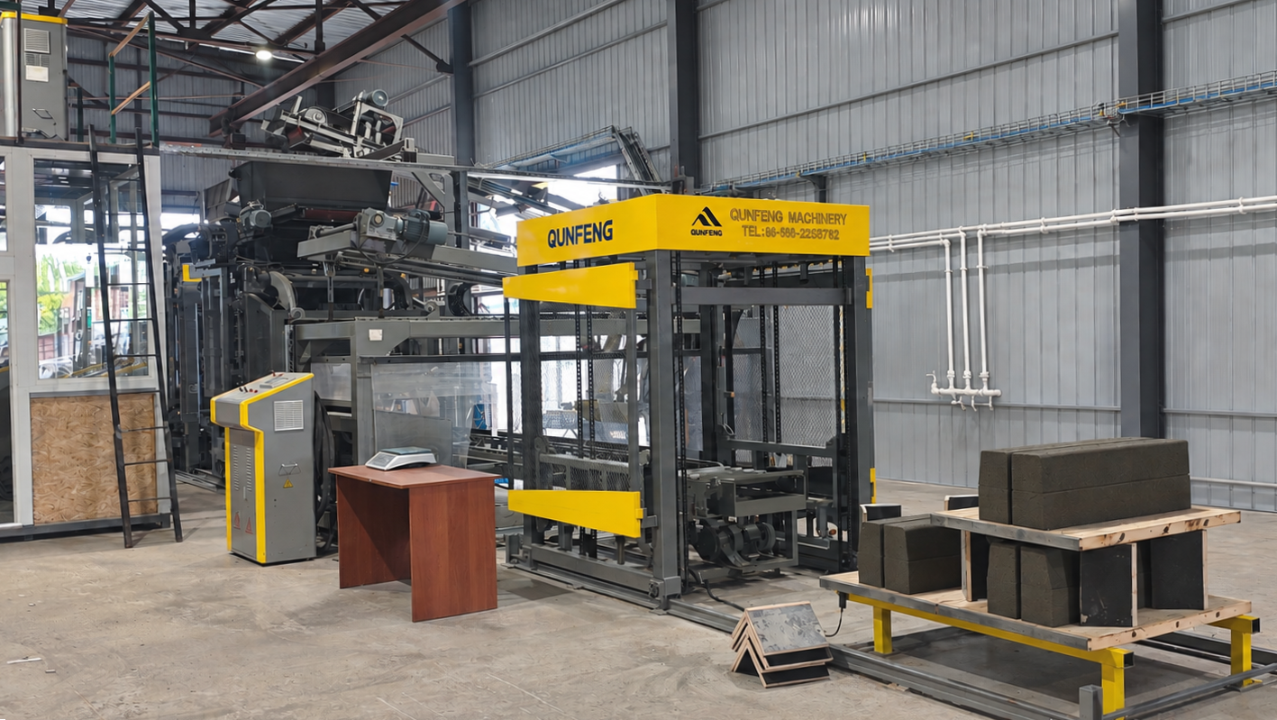 Qunfeng Machinery’s Custom Intelligent Block Production Line Starts Operation in Russia