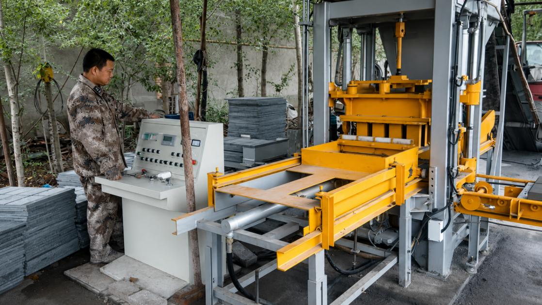 Concrete Hollow Block Making Machine